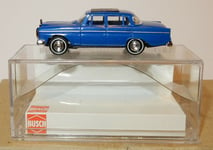 Micro Busch Ho 1/87 Mercedes-Benz 220 Dark Blue Closed Sunroof #40420 Box