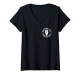 Womens Northern Soul Keep The Faith Retro 60's style patch Logo V-Neck T-Shirt