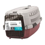 M Pets - m-pets Caisse de transport Viaggio Carrier s - 58,4x38,7x33cm - Bordeaux et gris - Pour chien et chat