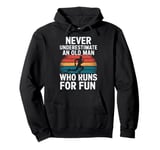 Old Man Running Humor Design Funny Runner Pullover Hoodie