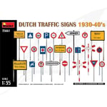 FR- Miniart DUTCH TRAFFIC SIGNS 1930-40s KIT 1:35 - MIN35661