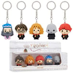 Harry Potter Porte Clef - Coffret Cadeau Porte Clef Original Mini Figurine Personnage Harry Ron Hermione Dumbledore (Multicolore)