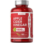 Apple Cider Vinegar 1800mg | 180 Vegan Capsules | High Strength, Raw & | 60 Days