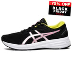 Asics Patriot 12 Women's Running Shoes Fitness Gym Workout Trainers Black 