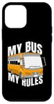 iPhone 12 mini My Bus My Rules Student Shuttle Yellow Bus School Bus Driver Case