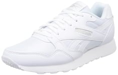 Reebok Mixte NFX Trainer Sneaker, Footwear White/Black/Unleashed Green, 37.5 EU