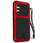 Coque Love Mei pour Samsung S23 Intégrale Antichoc Antichute Etanche Rouge