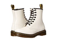 Dr. Martens Women's Original 1460 Patent Boots, White, 7 UK