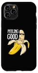 Coque pour iPhone 11 Pro Jeu de mots amusant à la banane Peeling Good