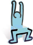 VILAC - Jeux et Jouets - Poufs - Chaise en bois - Graphique - Dessin iconique - Bleu - Keith Harding - Chaise pour Enfants dès 3 ans - Fabriqué en France - 9293