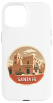 Coque pour iPhone 15 Santa Fe New Mexico NM Culture Amérindien du sud-ouest