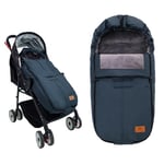 pram footmuff footmuff for Pushchair Stroller Universal (Dark Blue)