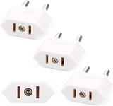 3X Adaptateur Prise Americaine/France/Us Vers Eu,Ce Organisme De Certification Us Plug Adaptateur Socket Vers Italie Allemagne Espagne