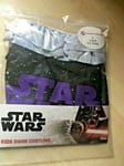 BNIP New Official Star Wars Swimsuit Swimming Costume Age 4-5Y 110cm Black