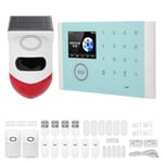 Wifi Door Window Sensor Kit Home Security Alarm System Sound‑Light Theftproof Re