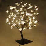 60cm LED Cherry Blossom Bonsai Stylt Tree Lamp With 90 Warm White 