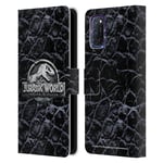 OFFICIAL JURASSIC WORLD FALLEN KINGDOM LOGO LEATHER BOOK CASE FOR OPPO PHONES