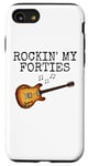 Coque pour iPhone SE (2020) / 7 / 8 Guitare électrique 40e anniversaire, guitariste de 40 ans