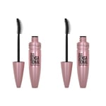 Maybelline New York- Lot de 2 Mascaras Effet Eventail - Cils Sensational - Black