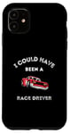 Coque pour iPhone 11 Voiture de course Petrolhead Mechanic Race Driver Dad Père