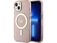 Veske Guess Guhmp14mhccgp Iphone 14 Plus / 15 Plus 6,7" Rosa / Rosa Hardcase Glitter Gold Magsafe