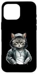 Coque pour iPhone 16 Pro Max American Shorthair Cat Thug Cat Gangster Cat Gangster Life