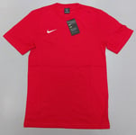 Nike Dry T Shirt Mens Small Red Dri-Fit Breathable Casual Training Gym Football