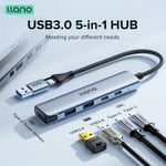 LLANO USB-C Hubi, 2 USB 3.0 porttia