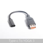 15CM YOGA3 Câble adaptateur USB 3.1 Type C femelle vers DC 7.9x5.5, 5.5x2.5, 2.1x4.8, 1.7 x mm carré mâle, alimentation PD, pour lenovo HP