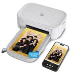 HP Sprocket Studio Plus 4x6 Wireless Instant Photo Printer – Wi-Fi, Premium Dye Sublimation, Compact - Prints Vibrant Color Pictures from iOS & Android Devices - Editing App for Fun, Creative Photos