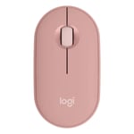 Logitech M350S Pebble 2 USB Wireless/Bluetooth Mouse - Tonal Rose