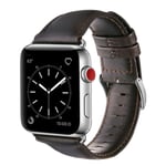 Crazy Horse Apple Watch Series 4 40mm klockarmband i koskinn - Kaffe