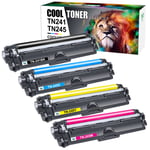 4 Toner TN241 TN245 Fit for Brother DCP-9020CDW DCP-9015CDW HL3140CW HL-3150CDW