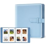 Photo Albums, 256 Pockets Scrapbook Memory Book, 64 Pages Mini Film Album for Polaroid Zink Photo Paper/Fujifilm Instax Mini Film/Kodak Zink Photo Paper/HP Sprocket Photo Paper - Blue