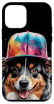 Coque pour iPhone 12 mini Berger Australien Casquette Snapback Chien Animaux Imprimé