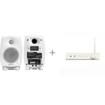 Genelec G Two (B) ProCaster PRE-02 -bundle, valkoinen