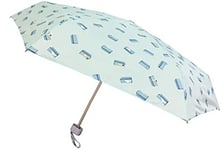 SMATI Mini Parapluie pliant compact - Taille Poche 18cm, résistant au vent, 200g ultra léger, Parapluie manuel, Parapluie de voyage, Parapluie Femme, Couleur TRANSAT