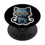 Chat fantôme effrayant pour chat maléfique - Pour fan de Kawai 2024 PopSockets PopGrip Adhésif