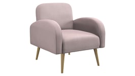 Fauteuil en tissu ESKIMO coloris rose