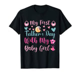 First fathers day from baby girl 1st father day dad daughter T-Shirt