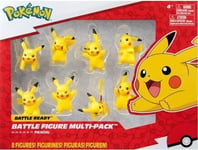 Coffret 8 Pokemon - 8 Figures Pikachu - Set Jouet Garçon Mulit Pack + 1 Carte Ti