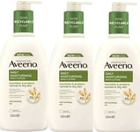 3 x Aveeno - Daily Moisturizing Body Lotion - With Nourishing Oat - 500ml