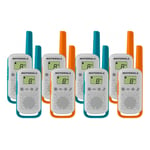 8 X Motorola TALKABOUT T42Eight Pack Two-Way Radios Kids Child PMR 446