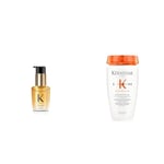 Duo KÉRASTASE Elixir Ultime - Huile Capillaire Nourrissante Multi-Usage - Tous Types de Cheveux - 30ml + KÉRASTASE Nutritive - Bain Satin Riche - Cheveux Épais Secs à Très Secs - 250 ml