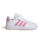 adidas Mixte Grand Court 2.0 Shoes Children Chaussures, Cloud White/Bliss Pink/Clear Pink, 33.5 EU