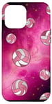 Coque pour iPhone 14 Pro Max Volleyballballon-rose esthétique femmes filles