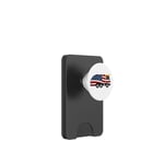 Camion poubelle drapeau américain Trump drôle PopSockets PopWallet pour MagSafe