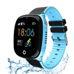 GPS Watch Kids GPS/LBS Tracker Watch Phone IP67 Waterproof SOS Call Function GPS WiFi LBS Real Time Tracking Health Steps Activity Tracking Smartwatch Gift for Boys Girls - Top Configuration Version