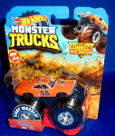 GIANT HOT WHEELS MONSTER TRUCKS 1:64 DODGE CHARGER 68 CRASH CAR #35, NEW 2019