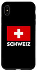 Coque pour iPhone XS Max Switzerland Flag Schweiz Suisse Swiss White Red